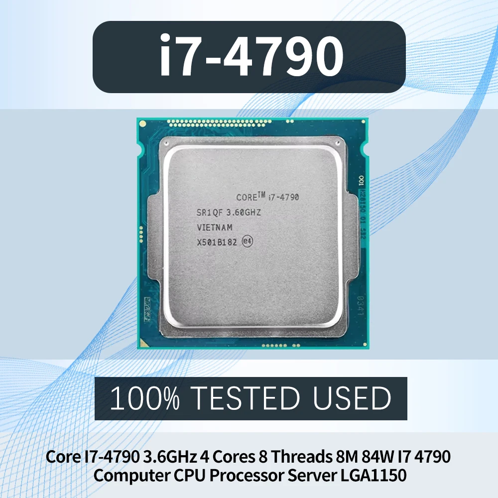 Core I7-4790 3.6GHz 4 Cores 8 Threads 8M 84W I7 4790 Computer CPU Processor Server LGA1150