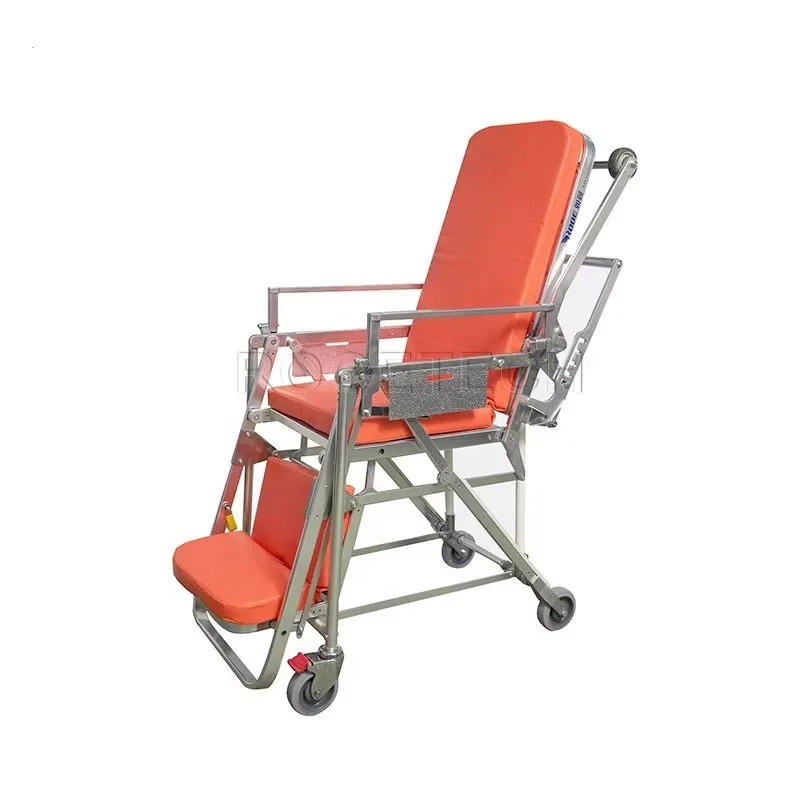 

Hot Sale Emergency Aluminum Alloy Folding Ambulance Stretcher Chair