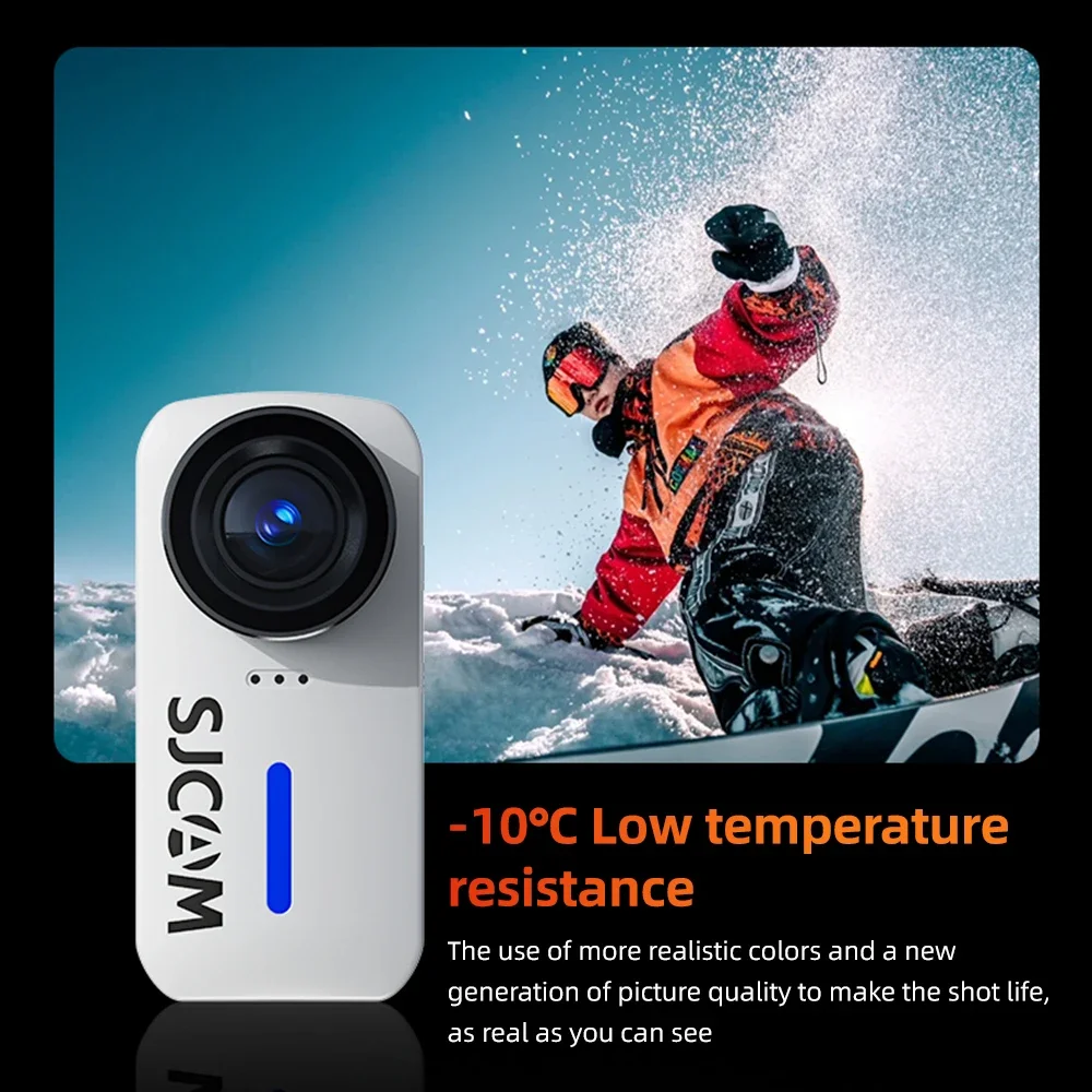 Sjcam C100 Plus Action Camera 4K Anti-Shake Cycling Dashcam Helmet Vlog Outdoor Camera 30FPS WiFi Waterproof Sports Camera