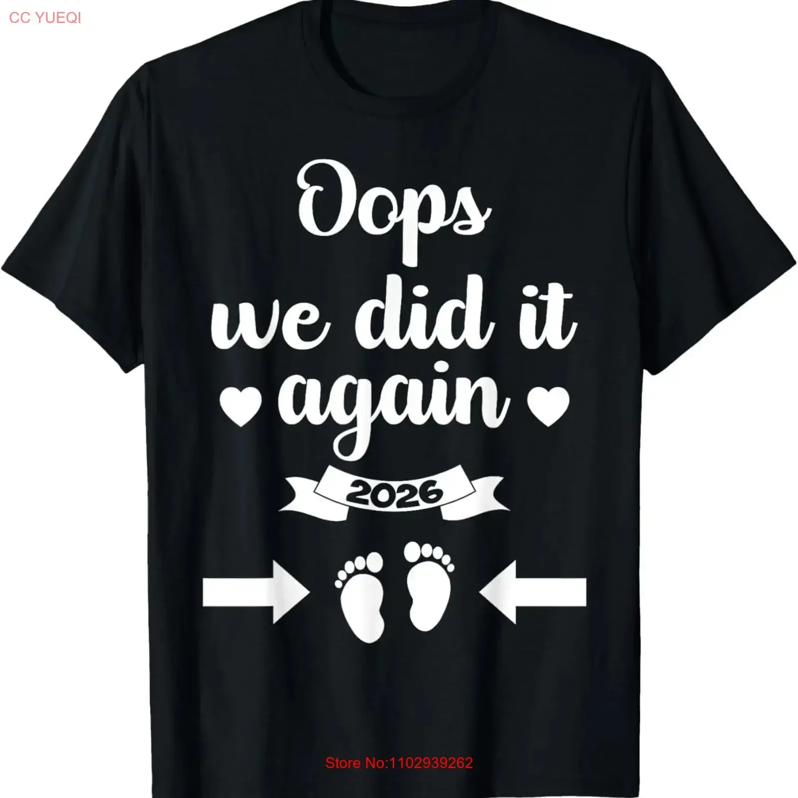 Oops We Did It Again 2026, забавная футболка с объявлением мамы и папы, винтажная потертая уличная одежда, мужская повседневная универсальная дышащая футболка