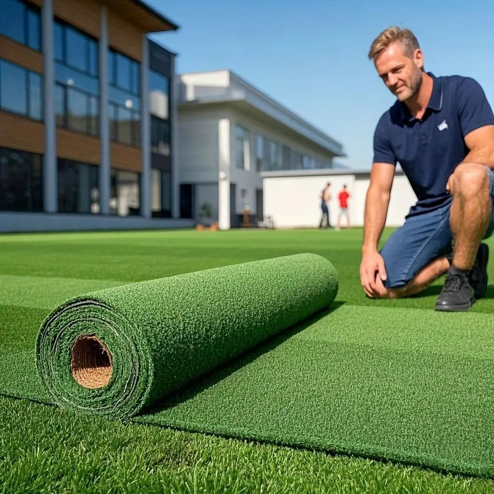 

Realistic Artificial Turf, Featuring A Natural Texture And Charm Of Real Lawn. Place It In The Garden To Instantly Create A Tra