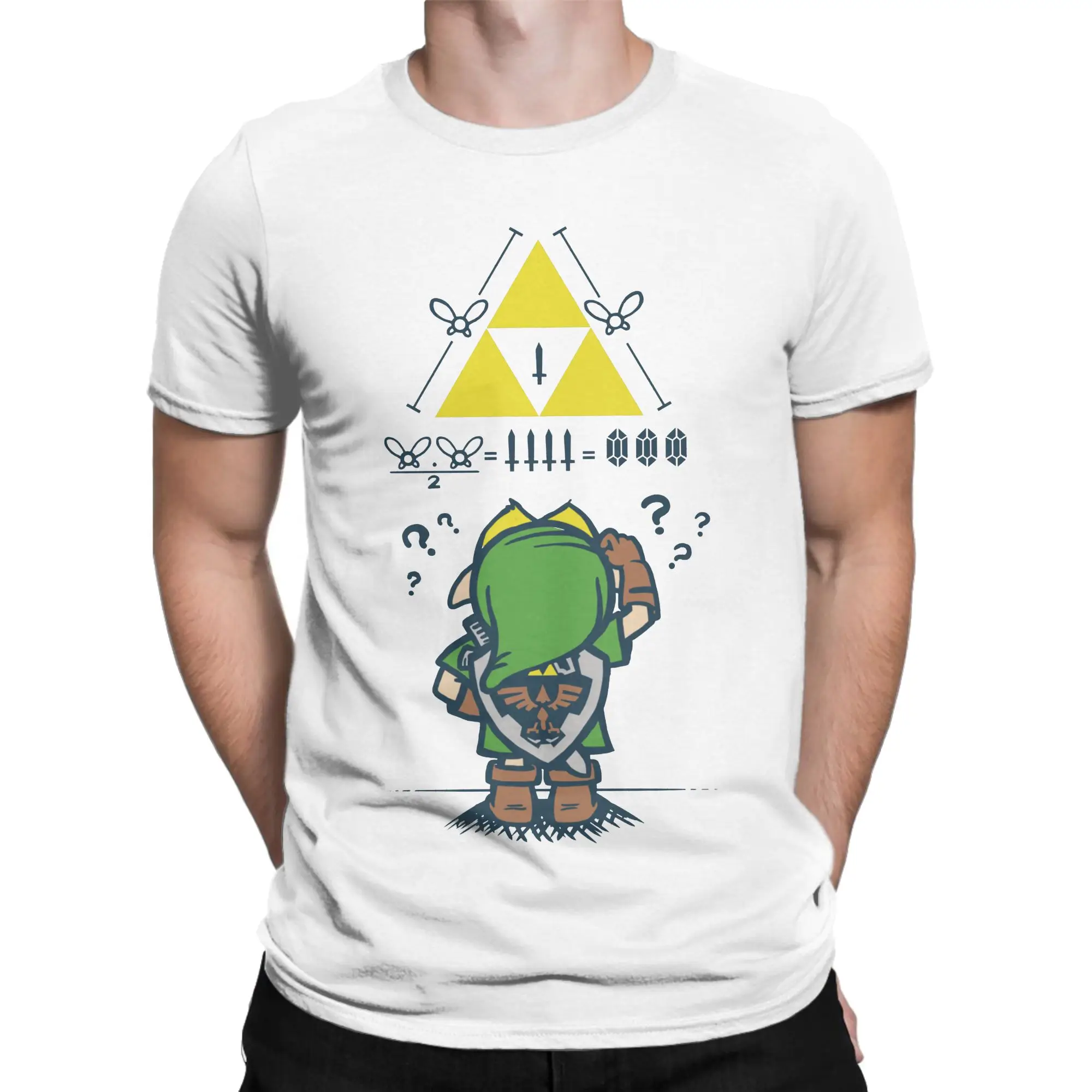 The Legend Of Zelda A Link to the Math T Shirt For Men Women Cotton Tops Novelty  Round Neck Short Sleeve