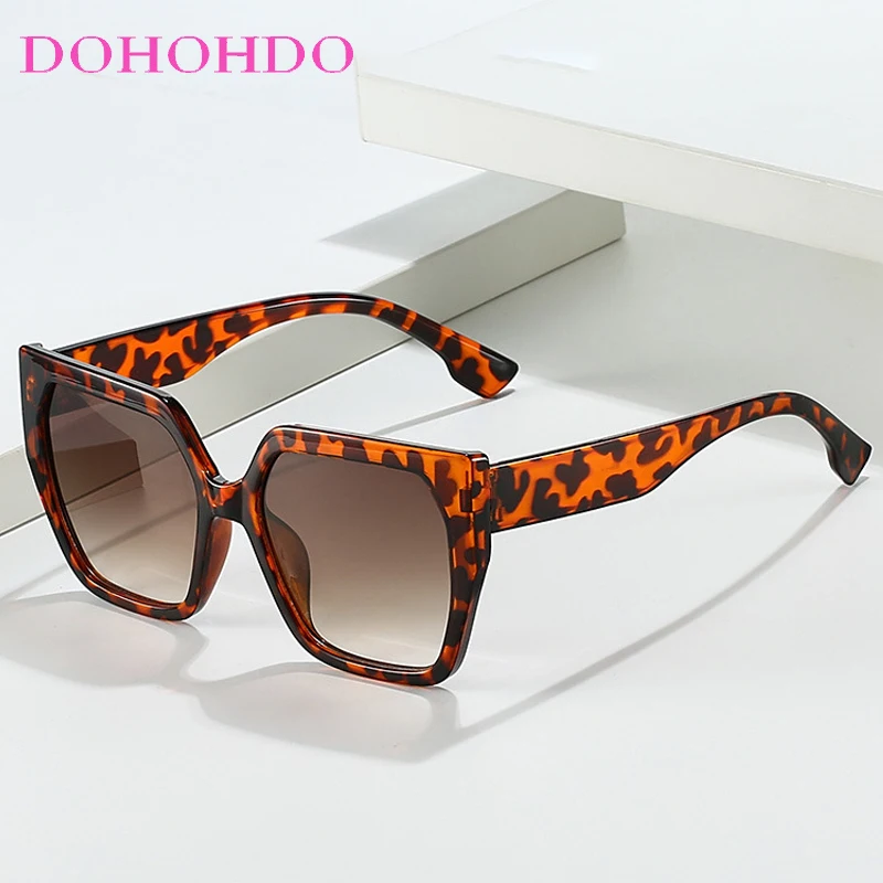 

Trendy Vintage Oversized Square Women Man Sunglasses Luxury Brand Designer Sunglass Outdoor Driving Travel Eyewear UV400 Очки