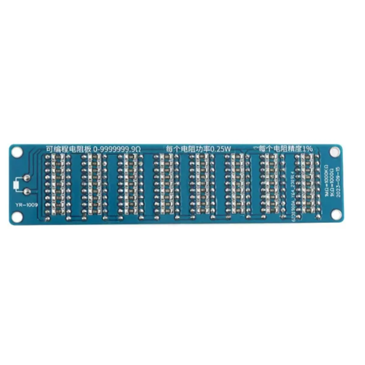 2 Pcs 0.1-9999999 Ohm Programmable Resistor Board, 8-Section DIP Switch Adjustable Resistance Module, 1% Accuracy