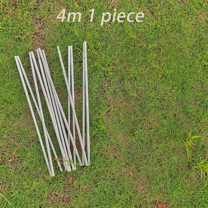 Zeltgestell-Ersatzteile: 8mm Aluminium-Zeltstange 3,6m 4m 4,4m – Reparaturzubehör für Outdoor-Camping-Fiberglas-Zeltstangen