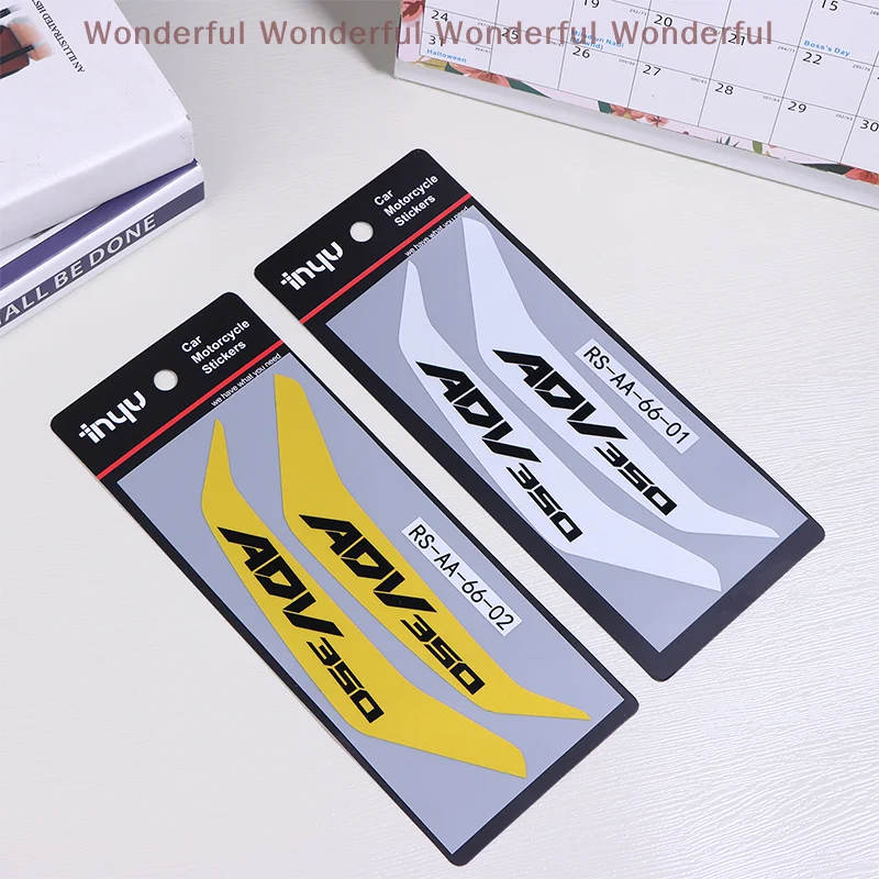 ملصقات للدراجات النارية لـ ADV350، تحذير مقاوم للرياح، تعديل فينيل عاكس مقاوم للماء