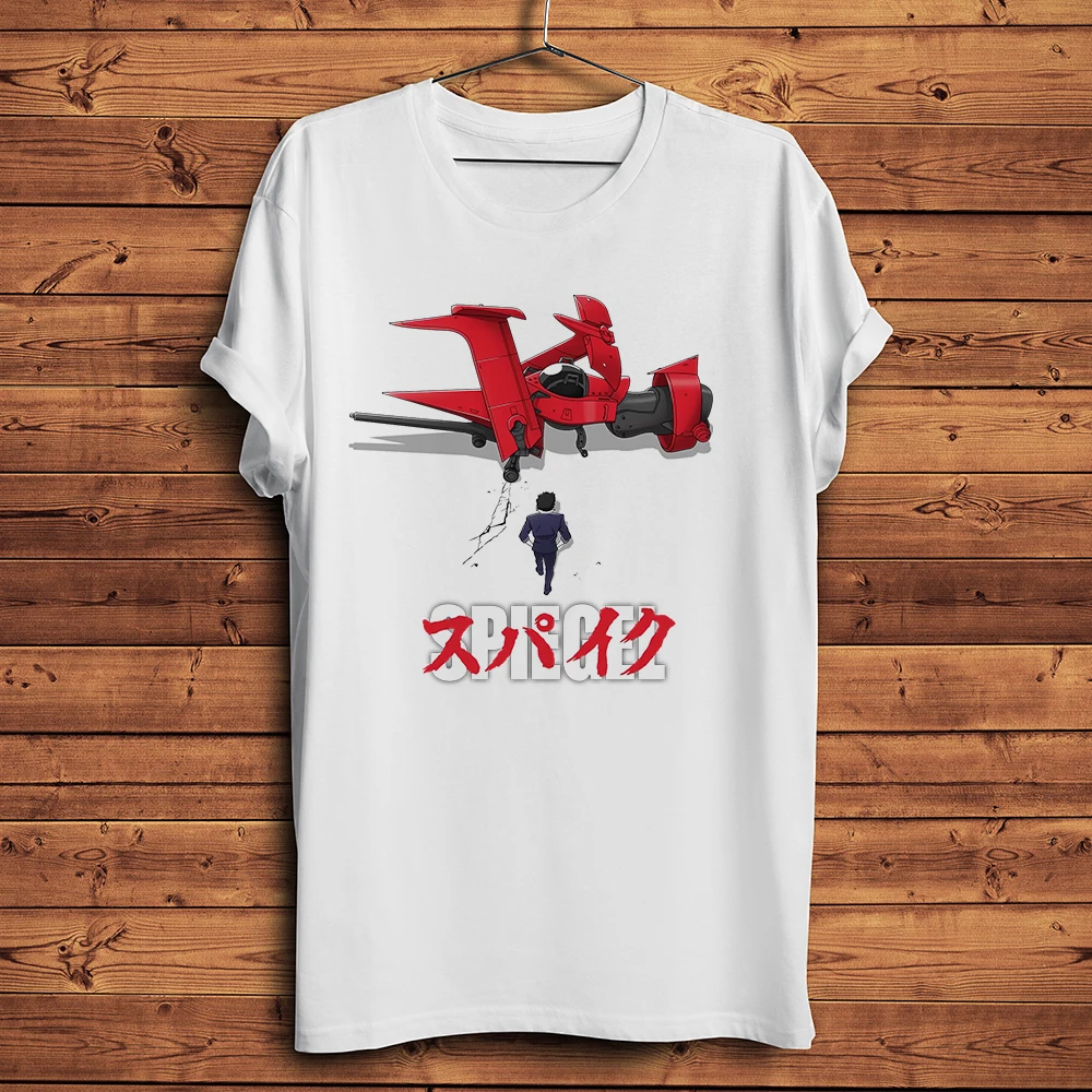 space hunter Cowboy Spike Spiegel Bebop swordfish Funny anime TShirt Men Homme Daily Short T Shirt Streetwear Unisex manga Tee