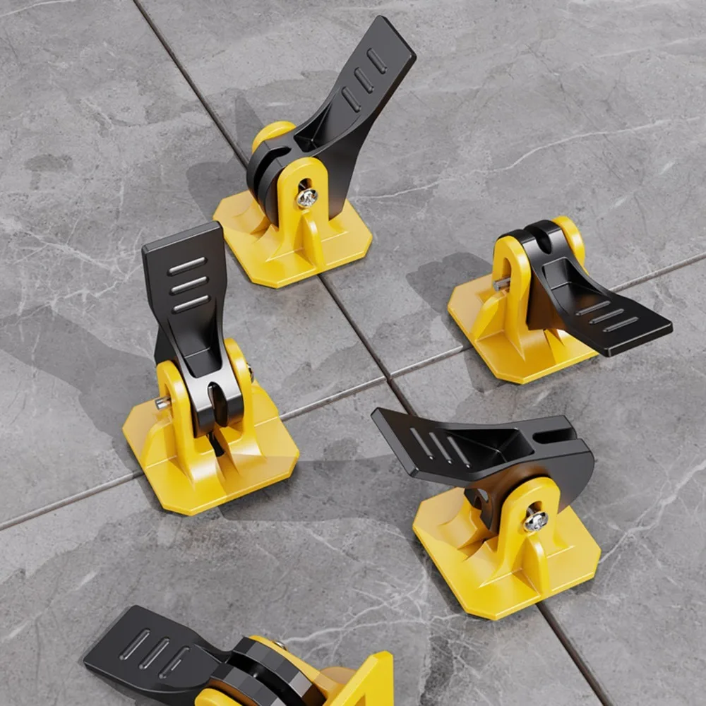 4pcs Reusable Tile Leveling System - Quickly Level & Perfectly Align Tiles with Steel Needles & Positioning Buckles!