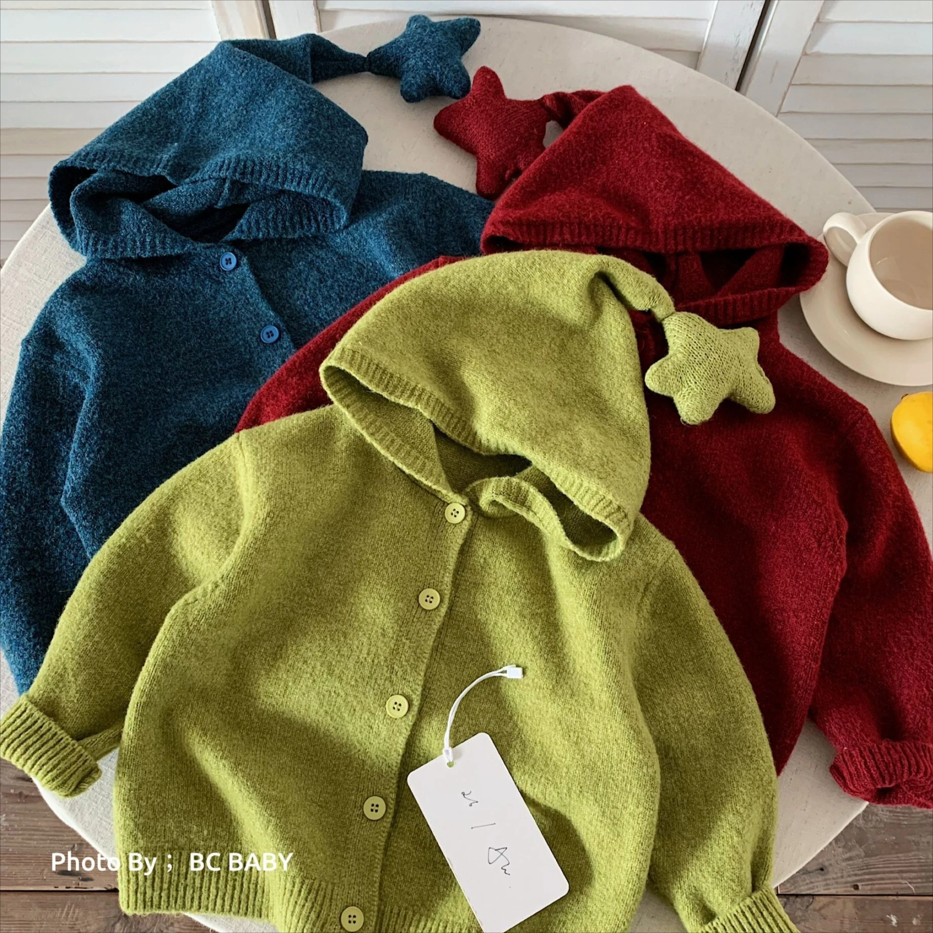 Boys Sweater 2026 Autumn and Winter New Children's Clothing Korean Style Boys and Girls Cute Stars Hoodie Soft Waxy Sweater