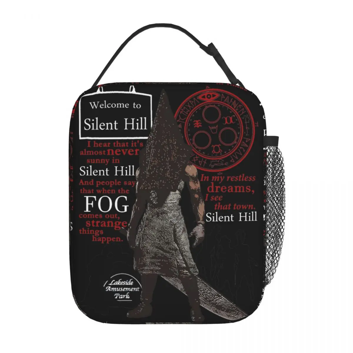 Silent Hill-fiambrera térmica con aislamiento para viaje, fiambrera térmica a prueba de fugas para almacenamiento de juegos divertidos, 3 Merch