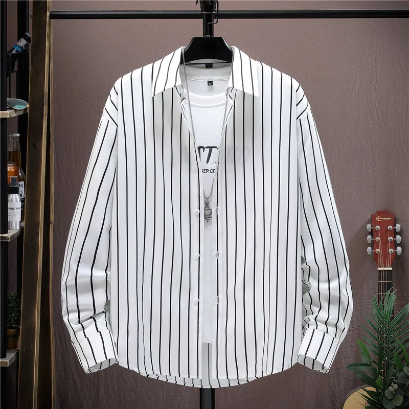 2024 spring new style Men's Classic Fashion Shirt autumn Men's Casual Plush long sleeve High Quality Shirt size M-2XL CY019