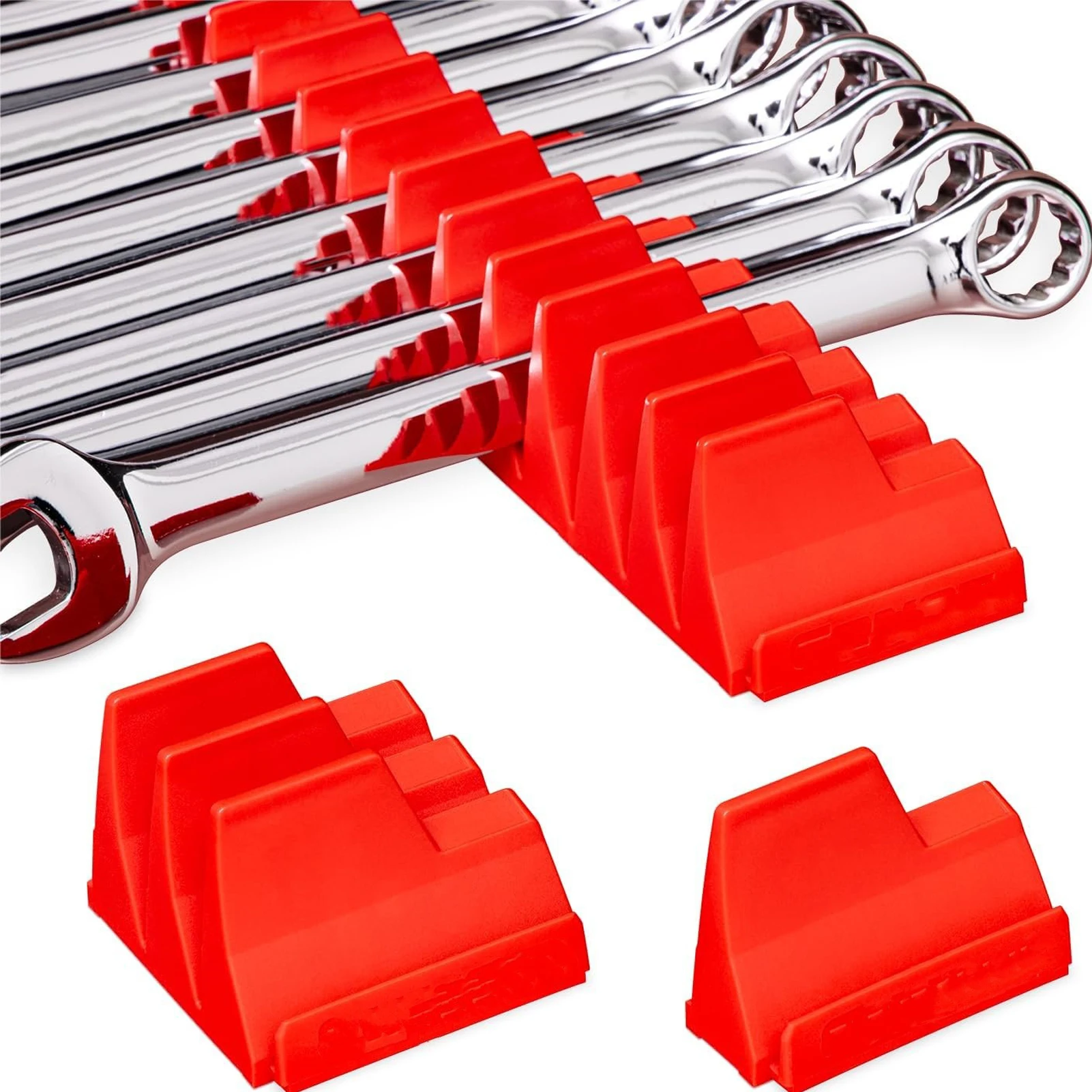 منظم مفتاح الربط المغناطيسي 20 منظم مفتاح الجيب لصندوق الأدوات وحامل مفتاح الربط لمنظم تخزين المفكات المتينة