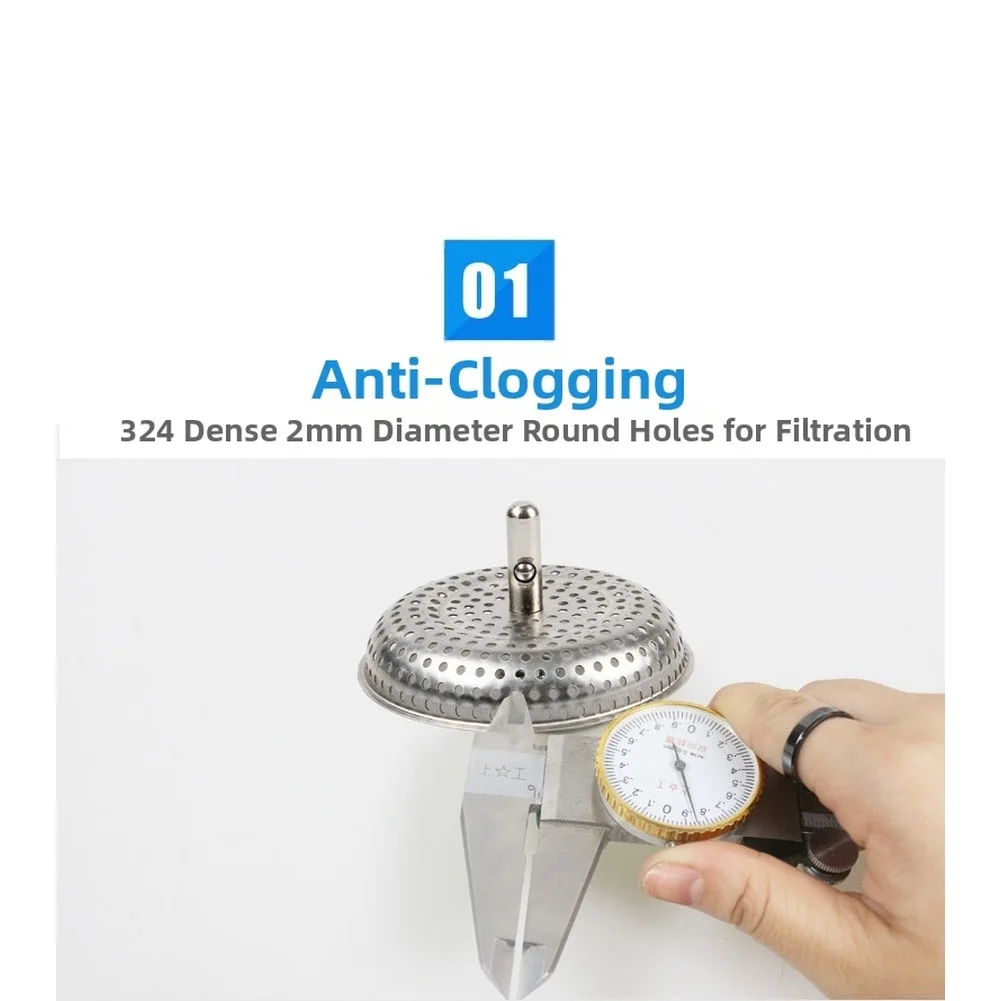 SUS304 Stainless Steel Hair Catcher Filter for Salon Shampoo Bowl Sink 80mm Drain Opening 80-85mm Inner Diameter Fit