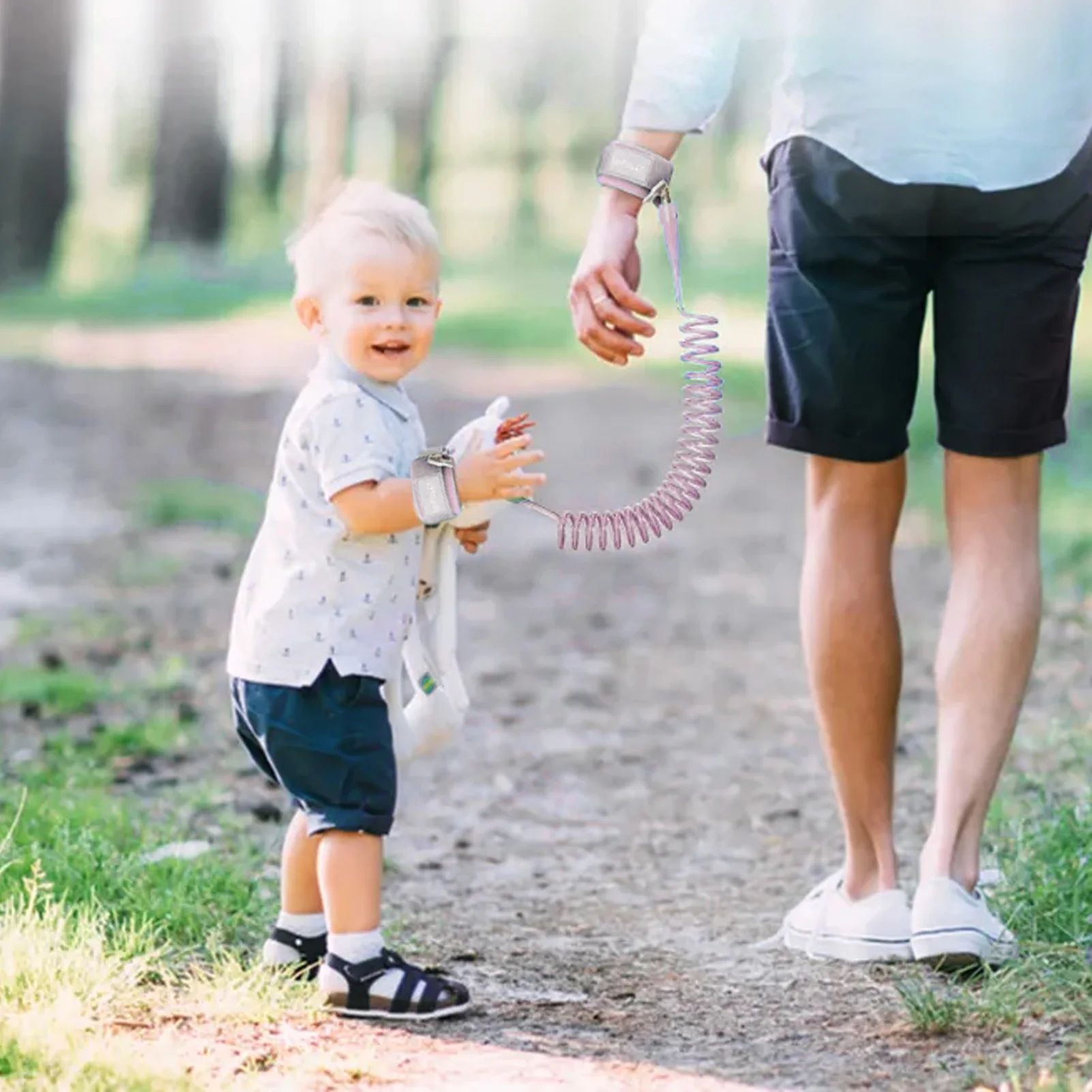 Kleinkind Leine Anti-Lost Seil für Kinder Kinder Leine Anti Lost Handgelenk Link für Babys Kleinkinder Kinder 150cm Länge blau/rosa