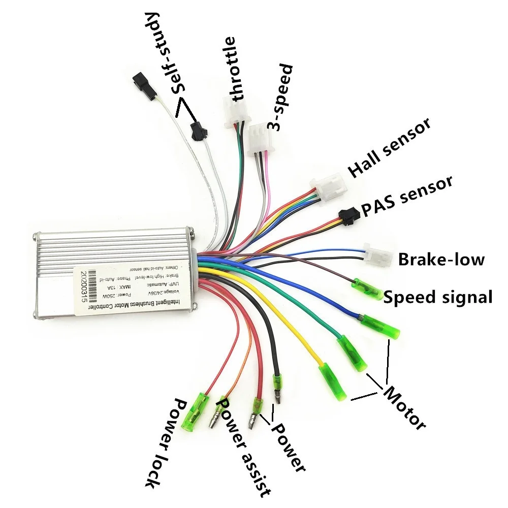 250W  DC 12V 24V 36V 48V Brushless Motor Speed Montroller, Motor Driver