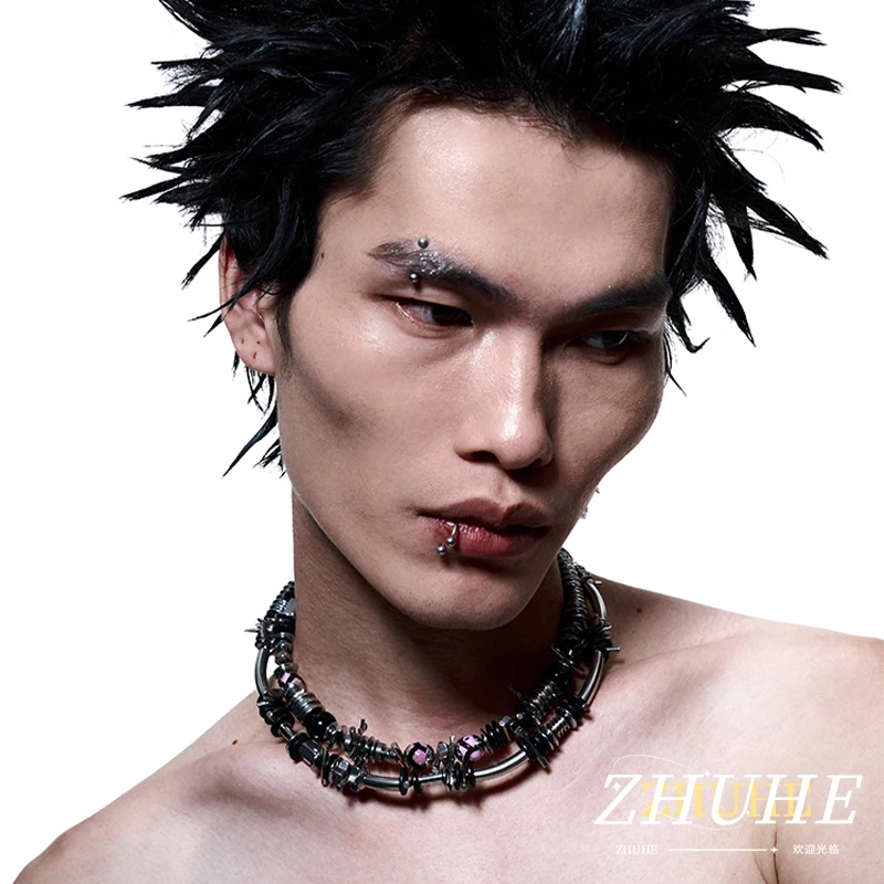 

Jewelry, Super Heavy Machinery, Punk Style, Copper Alloy, Men's And Women's Carnival Celebration Gift
