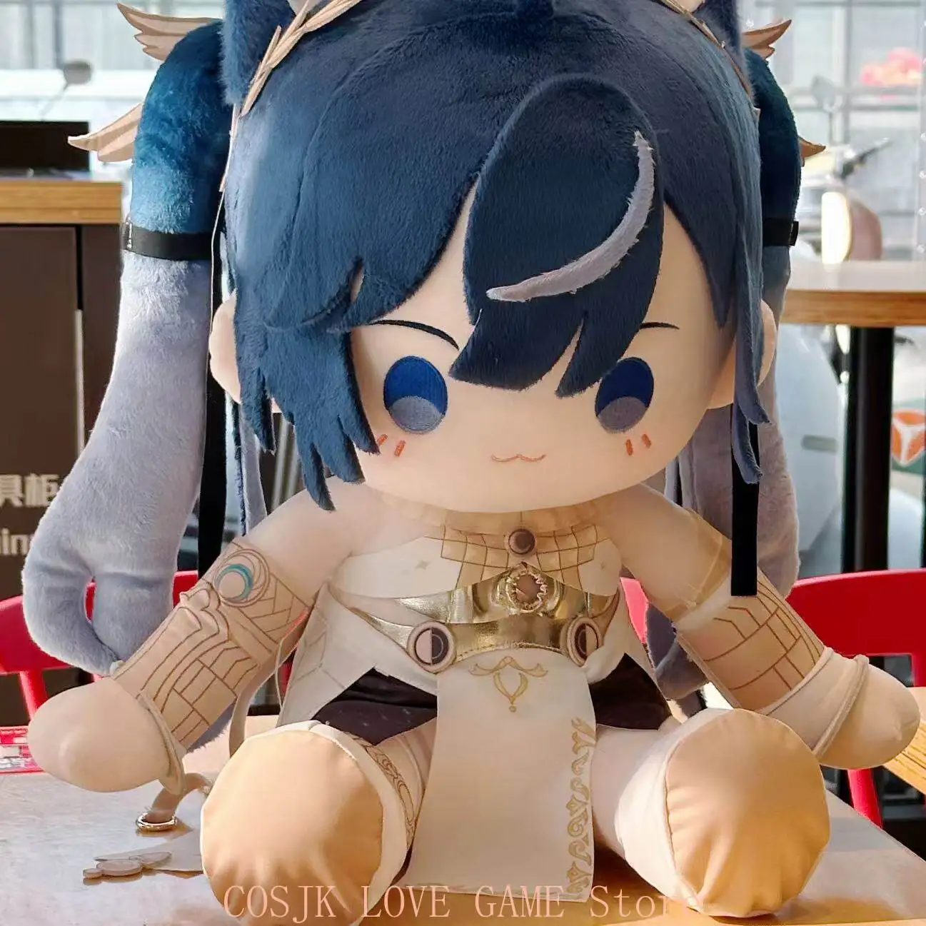

Game Iuno Wuthering Waves Amis Plush Doll Figure Cotton Plushie Cosplay Cartoon Sitting Posture Toys Mascot Birthday Gift 40cm