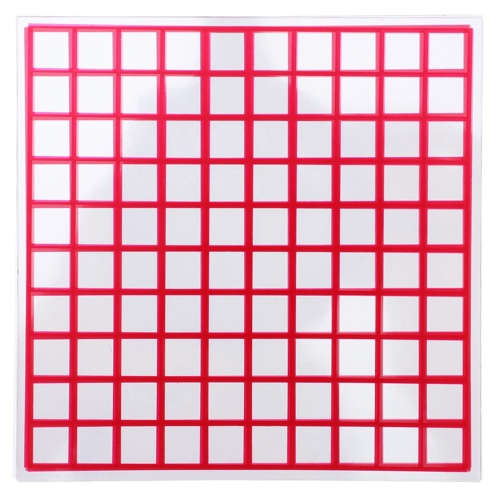 

10Pcs Plastic Square Grid Plates Area Measuring Sheets Transparent 100 Grids Math Education Area Demonstrator Geometry Teaching