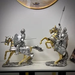 Nordic style ornaments armor medieval knight living room porch office TV cabinet decoration opening gift