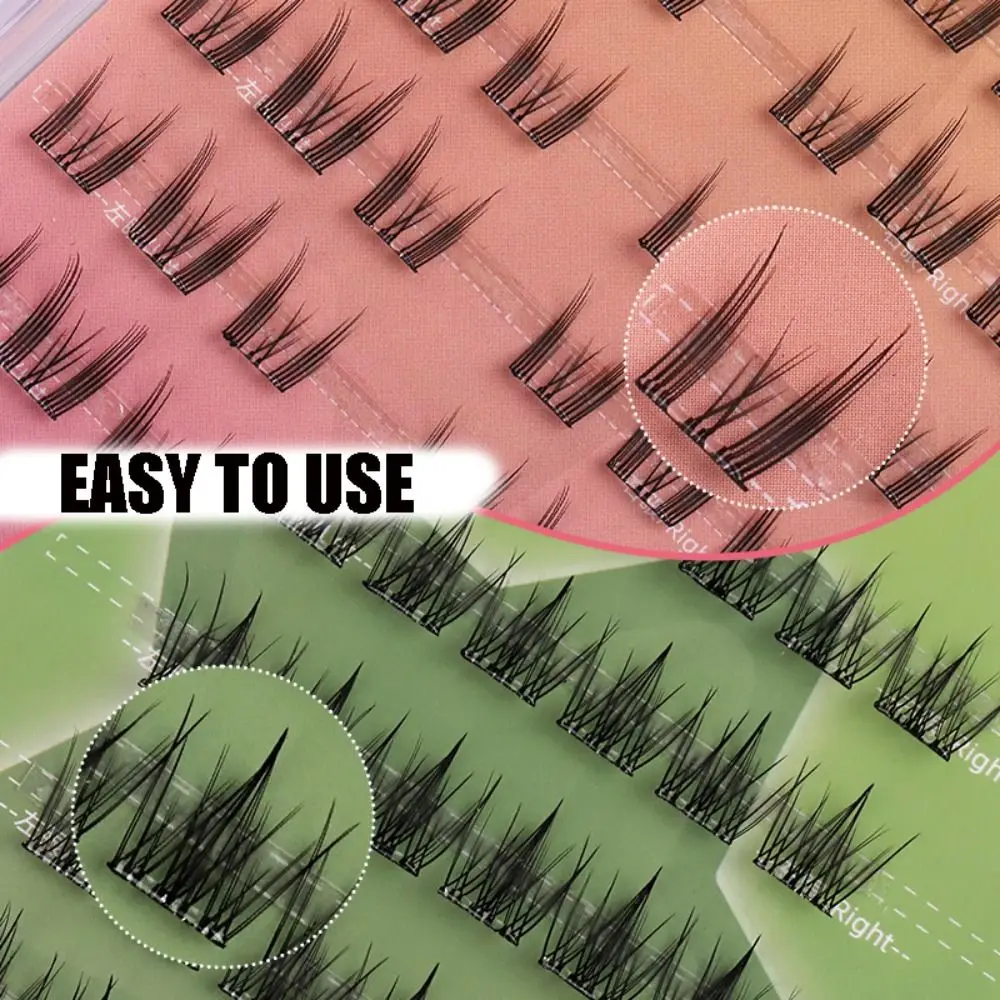 Zelfklevende Zelfklevende Lash Koreaanse Make-Up Clusters Wimpers Press-On Geen Lijm Herbruikbare Manga Wimpers Wimper Extensie