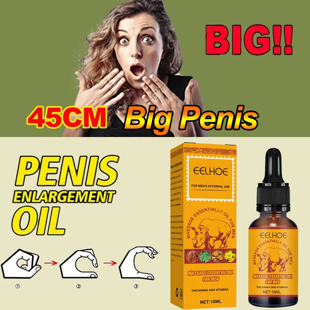 Permanent Penis Growth Enlargment Thickening Oil Enlarge For Men Big Dick Cock Erection Enhancer Gel No Side Effects Massage Oil