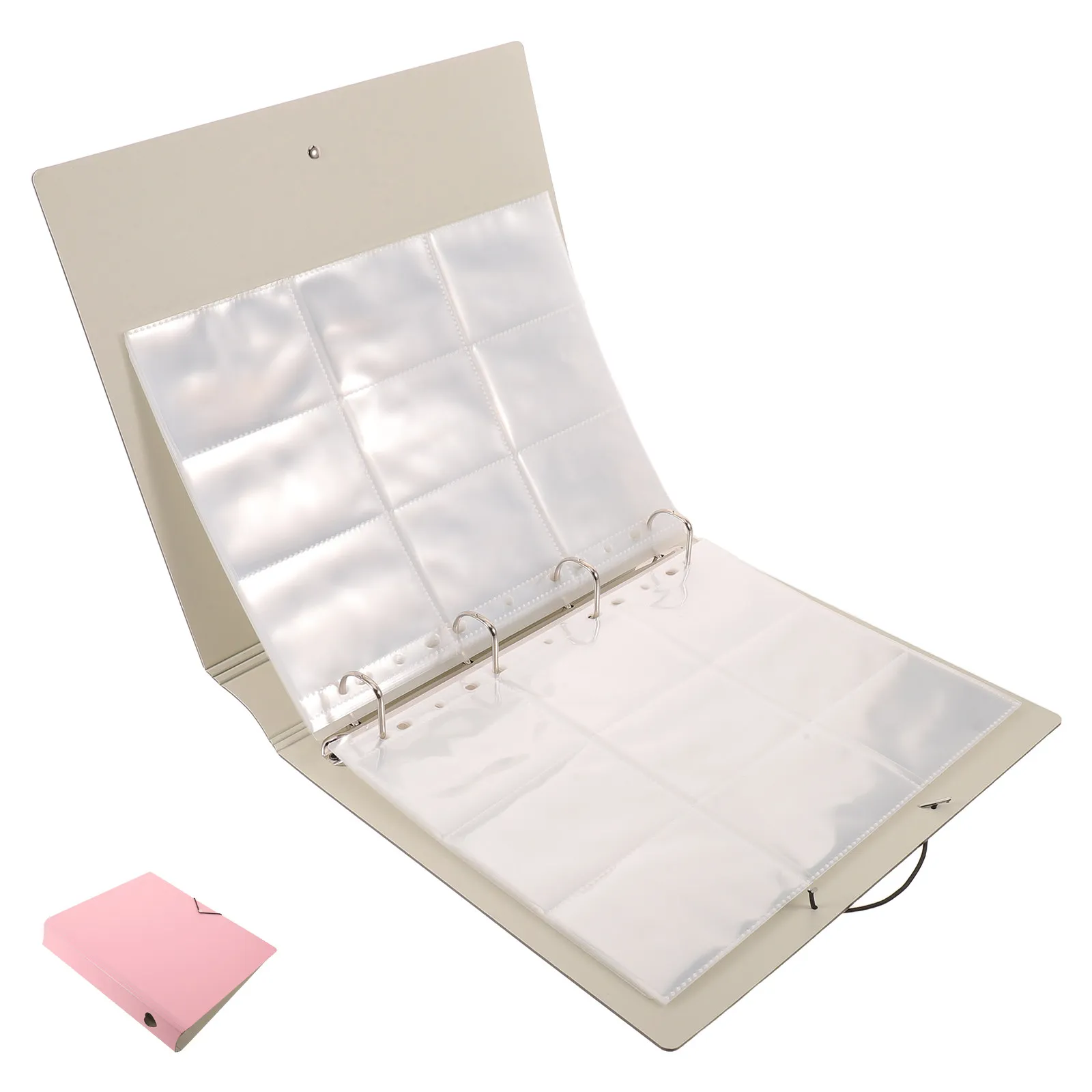 a4-kpop-photocard-binder-pink-25-pages-9-pocket-photo-album-book-instant-film-album-card-organizer-card-holder-collector-storage