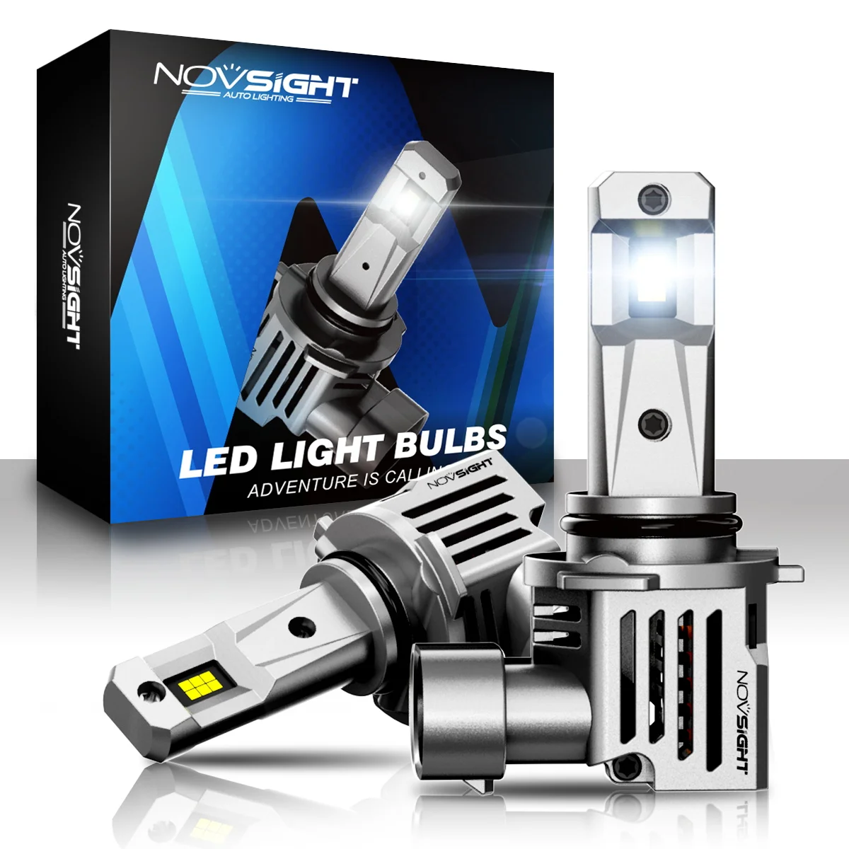 NOVSIGHT N66 Series LED Car Headlight Bulbs 9006/HB4 Canbus Car Lamp 6500K 60W 30000LM IP68 Waterproof Super Bright For Universal Auto Model