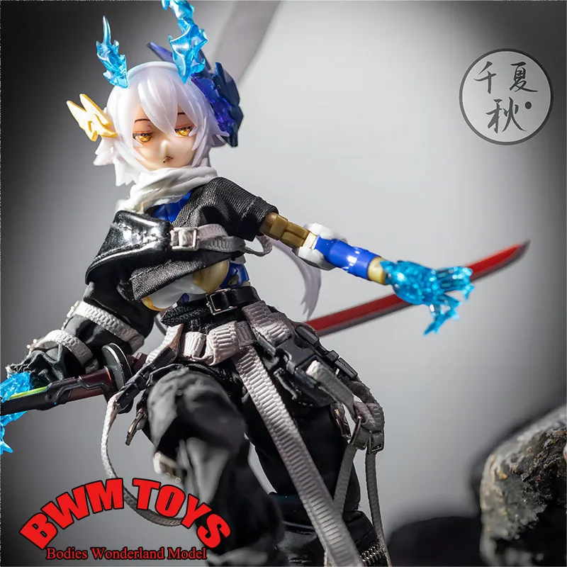 1/12 Skala Anime Mobile Suit Girl Costume Cool Handsome Crop Top Zipper Cargo Pants Boots For 6inch Mini Action Figure Doll Body