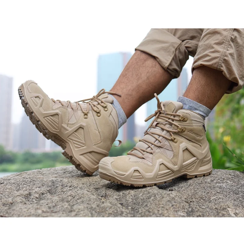 

Мужчины, чтобы помочь водонепроницаемой износостойкой нескользящей амортизирующей уличной походной обуви