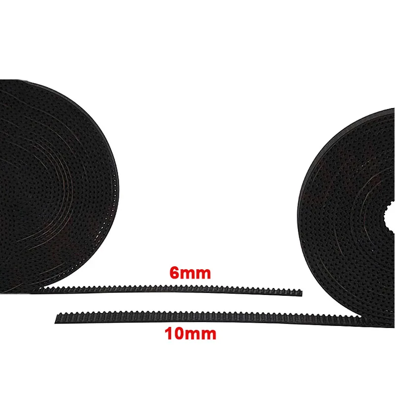 Correa de distribución abierta GT2 GT3, correa de fibra de aramida de goma para impresora 3D, ancho 5mm/6mm/9mm/10mm/15mm, 1m/5m/10m/20m/lote