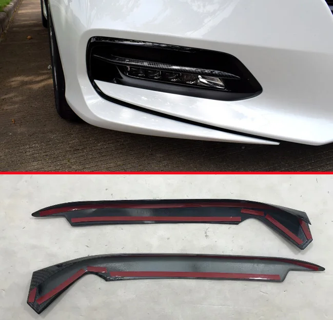 

Carbon Fiber Style Front Fog Light Lamp Trim For Honda Accord MK10 2018 2019 Car Accessories Stickers W4