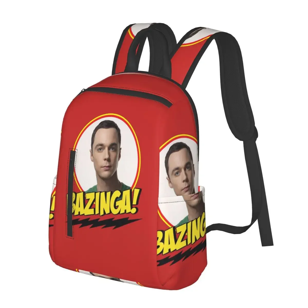 

Bazinga The Big Bang Theory Student Backpack School Bag Hiking Travel Daypack for Men Women Bookbag Shoulder Bags