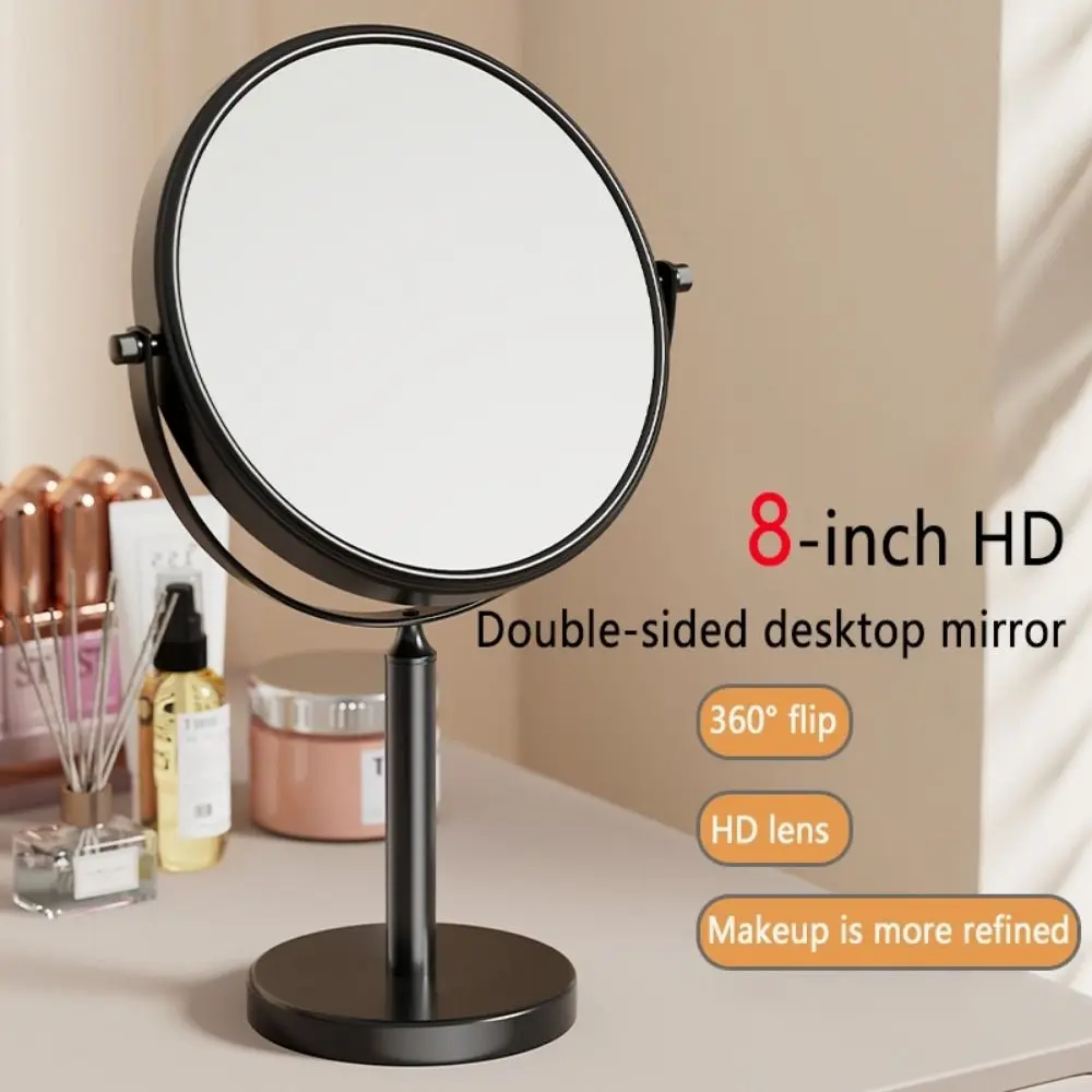 Double Sided Desktop Makeup Mirror Waterproof Round Magnifying Cosmetic Mirror 3X Magnification High Definition