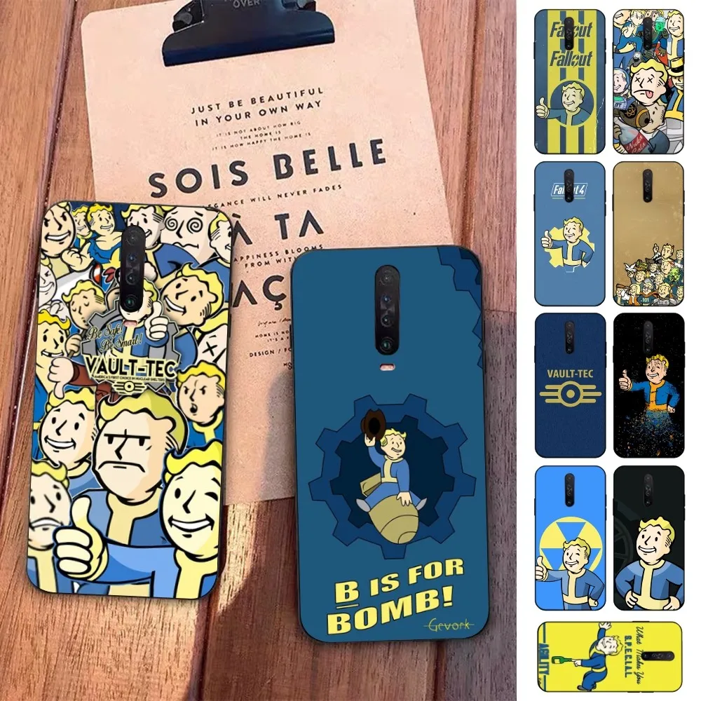 V-Vault-Boy  Phone Case For Redmi 5 6 7 8 9 10 plus pro 6 7 8 9 A GO K20 K30 K40 pro plus F3 Fundas