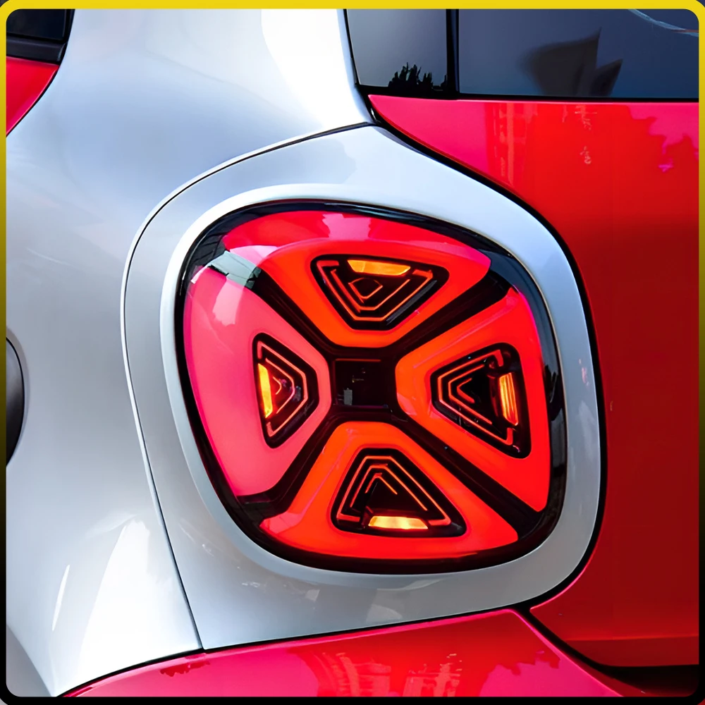 For Smart 2015-2019 Auto Back Lamps Assembly Low To Hight Upgrade LED Taillights Car Plug and Play Accessories
