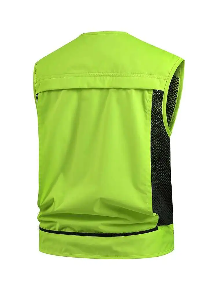 

Куртка без рукавов, водонепроницаемые жилеты с несколькими карманами для рыбалки, мужской жилет для фотосъемки, лето 202, уличная мужская одежда