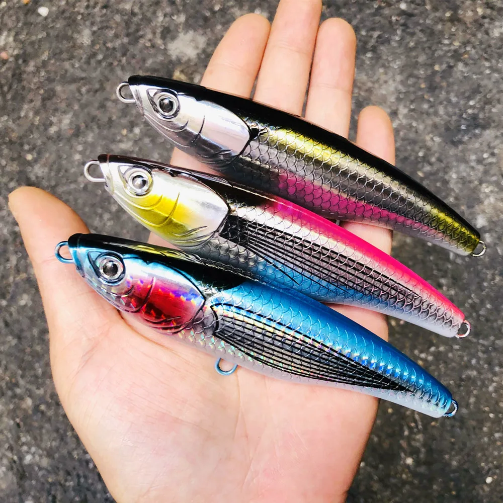 custom handmade japanese fishing lures Madness Japan Seabass Lure Bakuree Spin 8 #03 Silver Powder Blue Pink Fishing Tackle Accessories Color:Mallet Big Stick Baits for All lures contain heavy