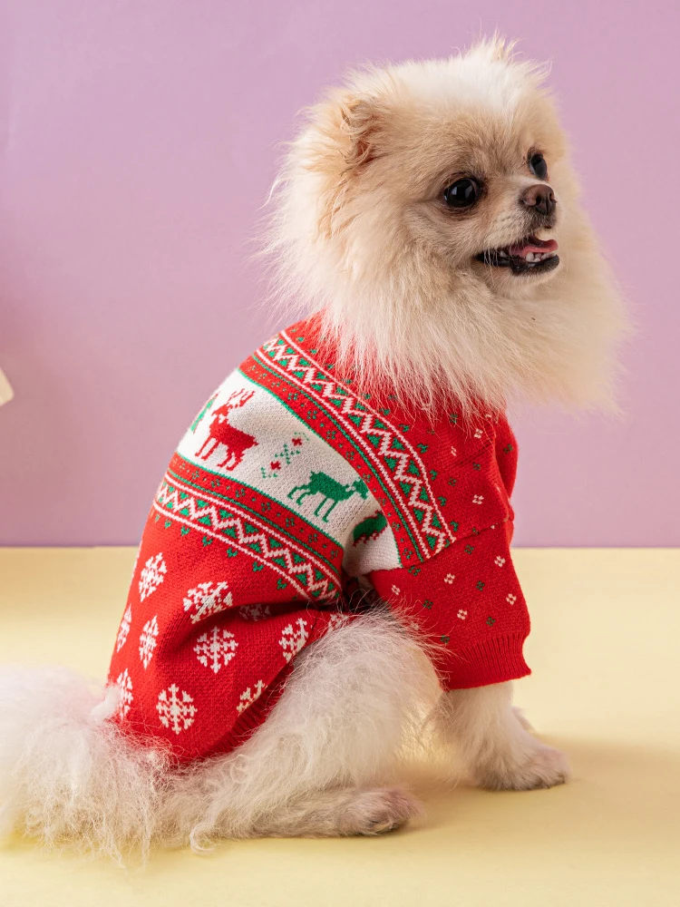 

Dog Sweaters for Small Dogs Thickening Outdoor Leisure Warm Designer Dog Clothes Schnauzer Pug French BulldogChristmas Pet Cloth