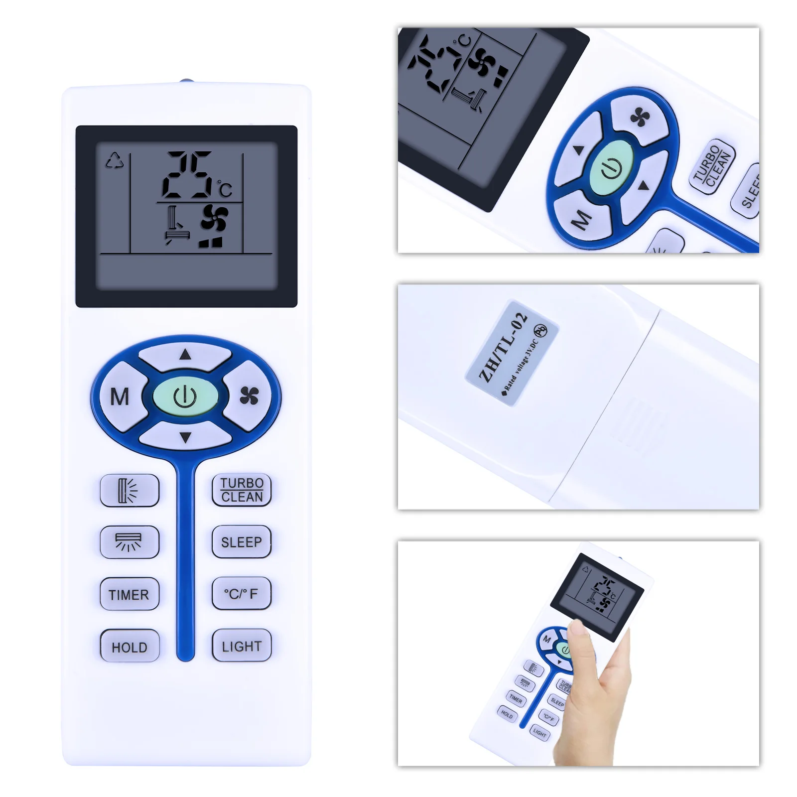 Air Conditioner Remote Control for Chigo rixol ZORIGINAL AC REMOTE CONTROL ZH/TL-02 ZH TL-02 FOR RIXOL / CHIGO AIR CONDITIONER