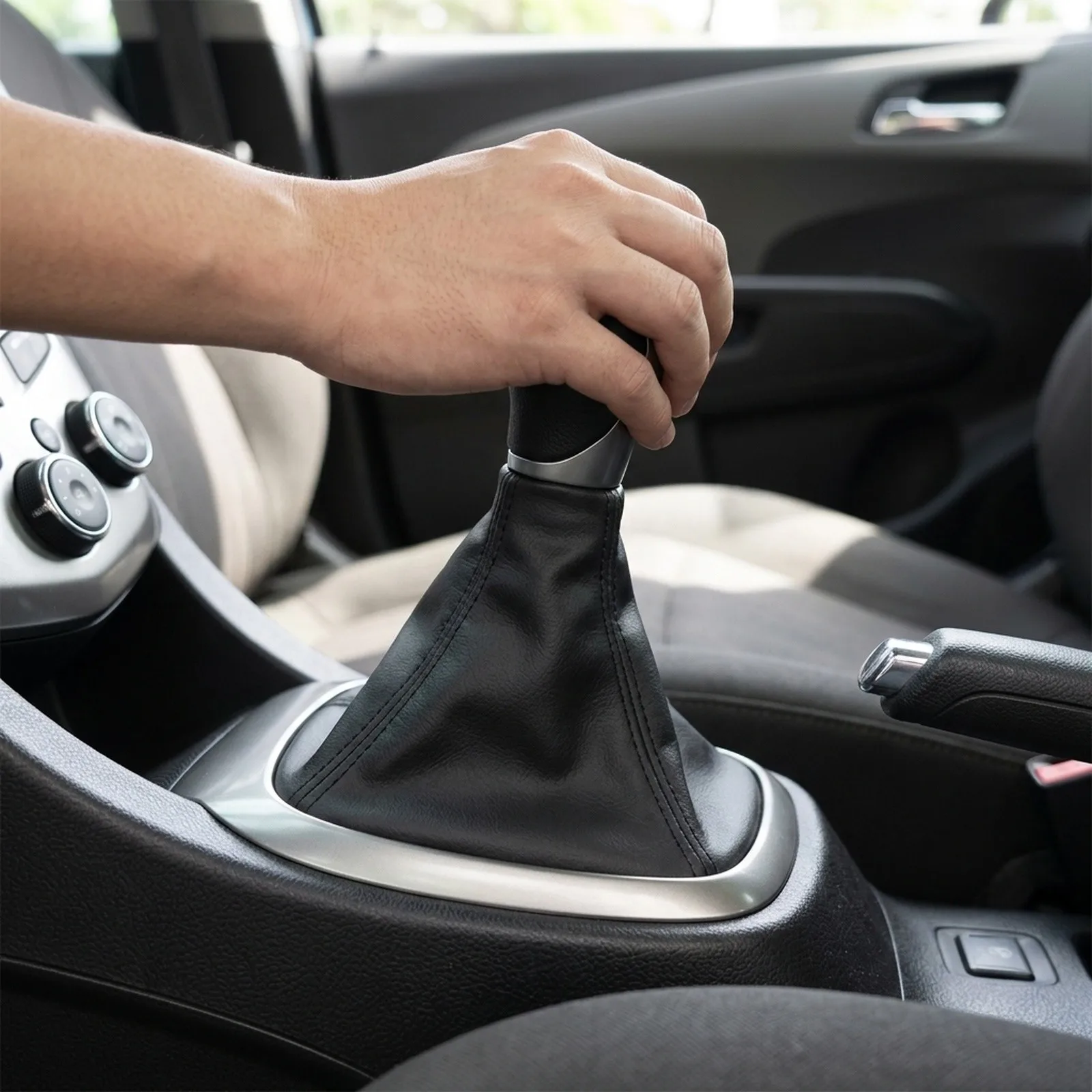 Car Modification for shifter Boot Cover Aveo T300 Gear Shift Collar For Chevrolet As Picture Shows Easy Installation