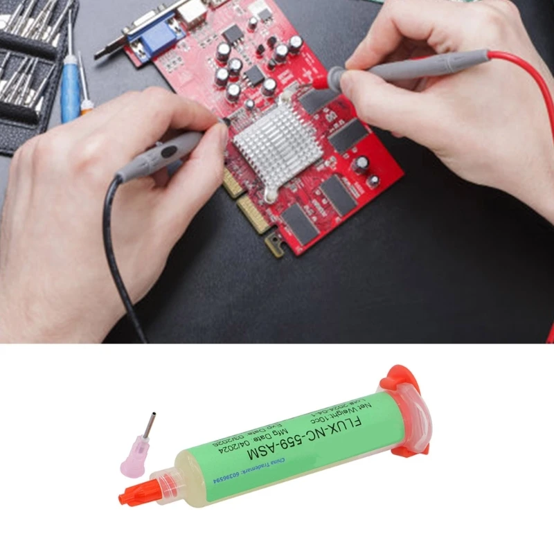 フラックス 559 はんだペースト低残留フラックス溶接フラックス NC559ASM/NC223ASM/NC218ASM ニードル塗布アクセサリ付き
