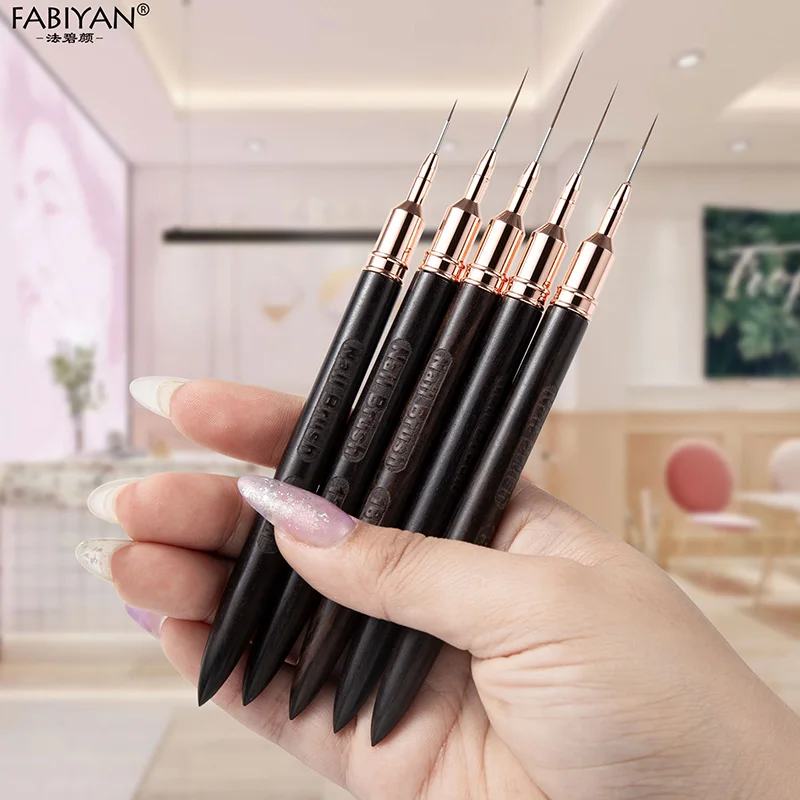 Nail Art Brush Liner Brush Stripe Pattern Painting Brush Acrylic UV Gel Extension Drawing Carving Pen DIY Manicure Tools