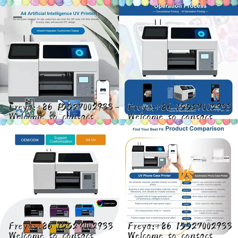 Multi Function Wide Application XP600 Printhead Inkjet Printer for Commemorative Coin Refrigerator Magnet Card