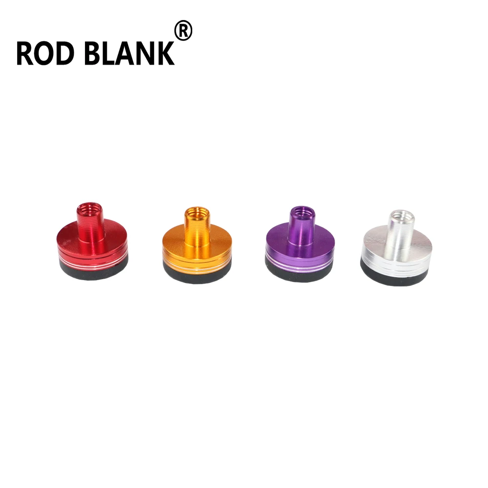 Rod Blank 4Pcs/Set Weighted Aluminum Butt Cap Fishing Rod Building Accessory Rod DIY Repair Component