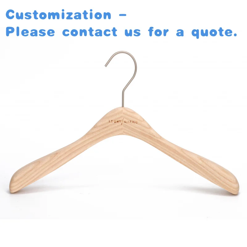 

custom.New Fashion Design Wooden Cloth Hanger Shops Display