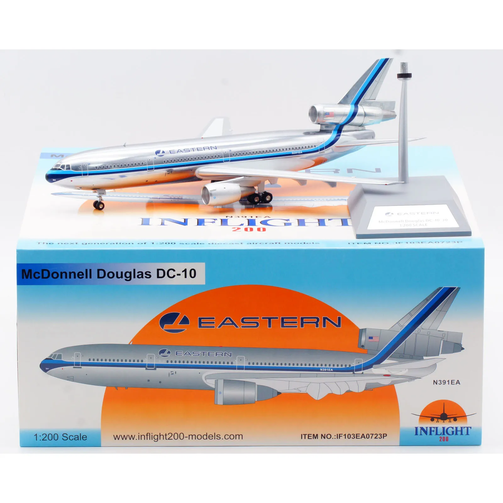 IF103EA0723P Alloy Collectible Plane Gift INFLIGHT 1:200 Eastern Air Lines McDonnell DC-10-30 Diecast Aircraft Jet Model N391EA