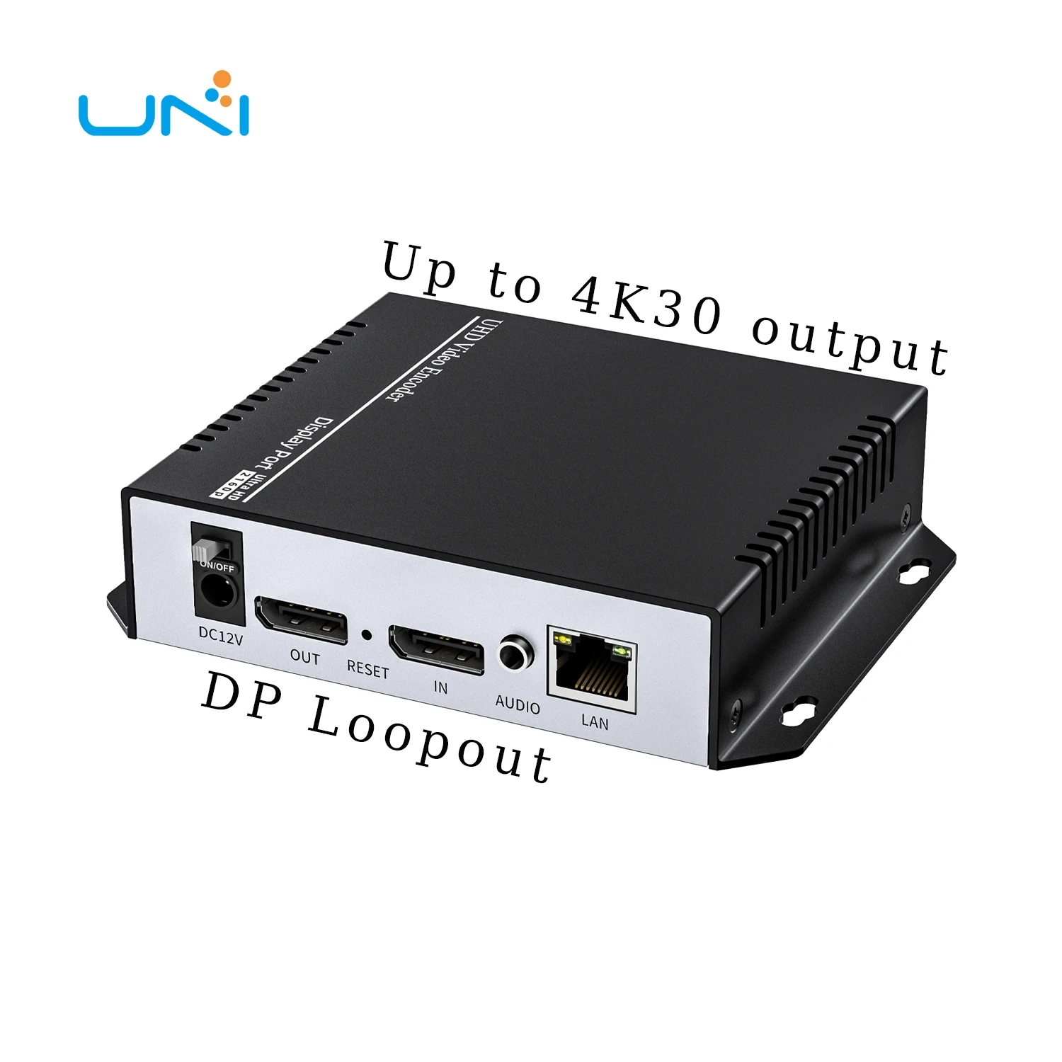 Low Lantency H.264 H.265 4k30 DP Video Encoder Plus DP Loop Out Support SRT RTSP RTMPS UDP NVR