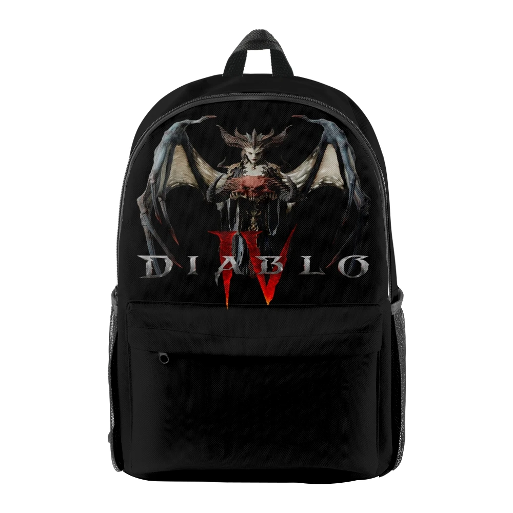 

Diablo IV Lilith 2023 New Game Backpack Student School Bag Unisex Daypack Zipper Traval Bag Harajuku Bag