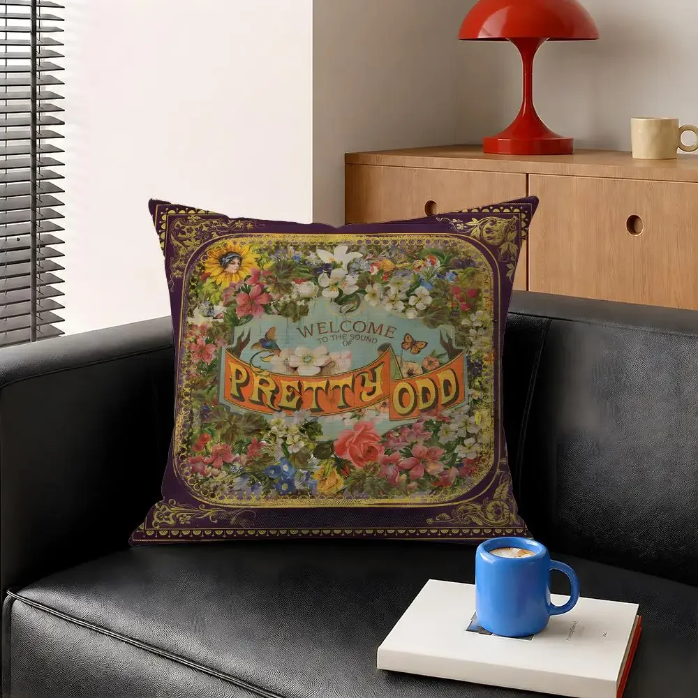Band Panic At The Disco I Write Sins Cushion Cover Decorative Pillowcase Soft Short Plush Cozy Durable Sofa Home Decor Items
