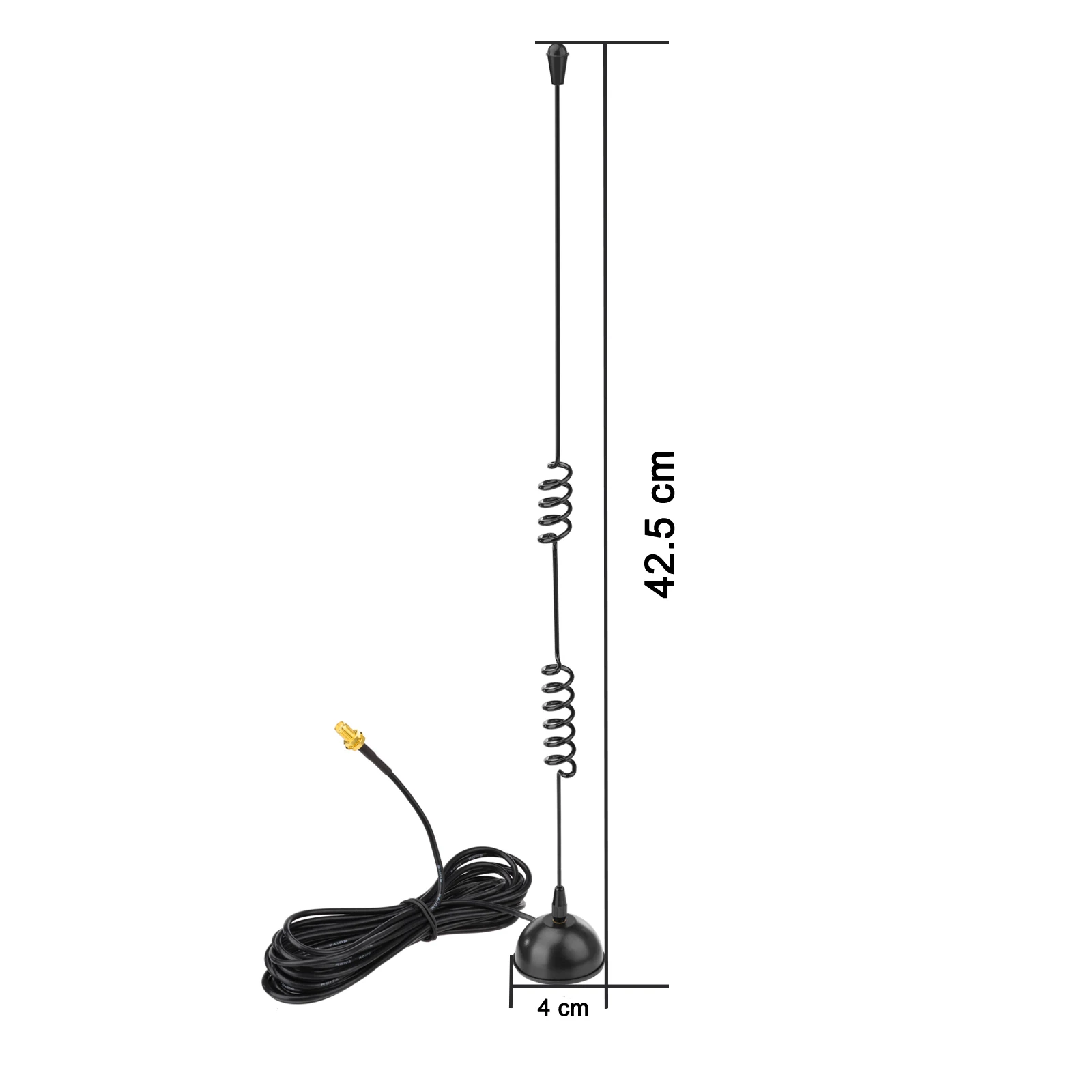 Superbat antena Dual band 2.15/3.0dB 144/430MHz(136-174MHZ,400-470MHZ)VHF/UHF Male SMA untuk radio genggam